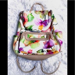 Floral Backpack Purse